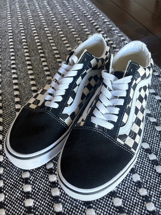 Vans Shoes - NWOT Vans Checkerboard Old Skool Sneakers - Black & White